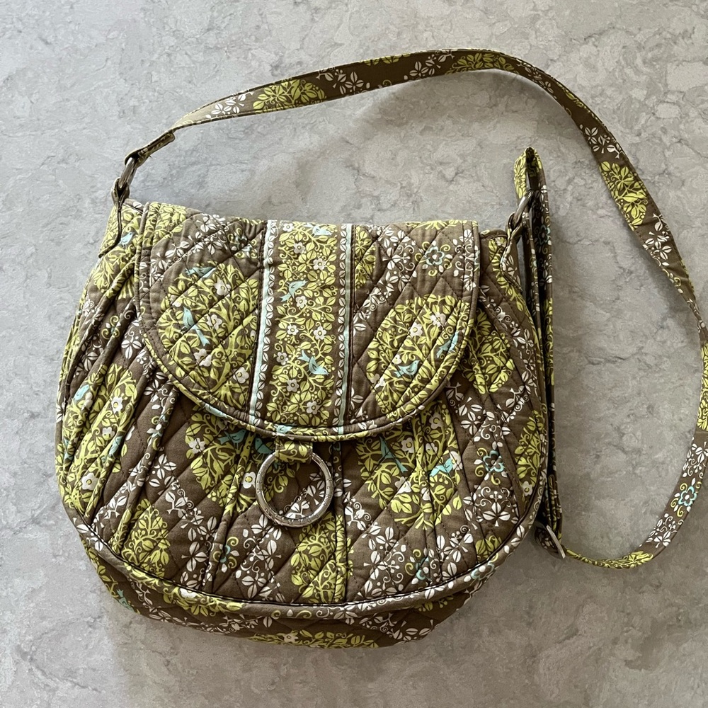 Vera Bradley Saddle Up Crossbody Bag in Retired “Sittin’ Pretty in a Tree” - Picture 6 of 9